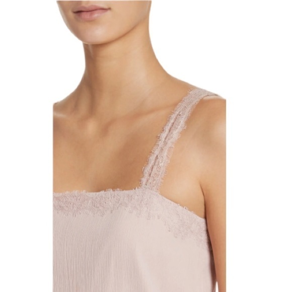 St. John Collection Crinkle Silk Georgette Camisole Swarovski crystal button - Picture 9 of 12